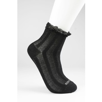 Lady Short Socks With Lace