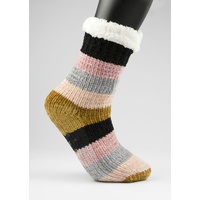 Lady Chenille Heavy Socks With Abs