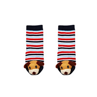 Baby socks with toy head 0-12months doggy