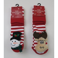 CHIRLDREN TERRY SOCKS WITH ABS WITH TOY