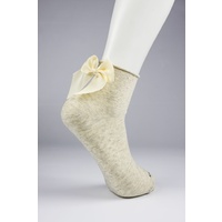 Lady Short Socks With Bow