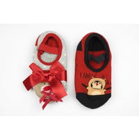 Girl Terry Footies With Bow